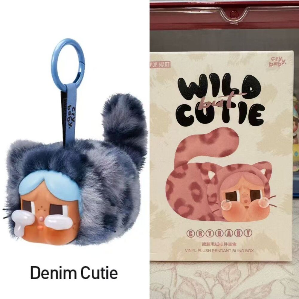 POP MART CRYBABY Wild but Cutie Series Vinyl Plush (Denim Cutie)